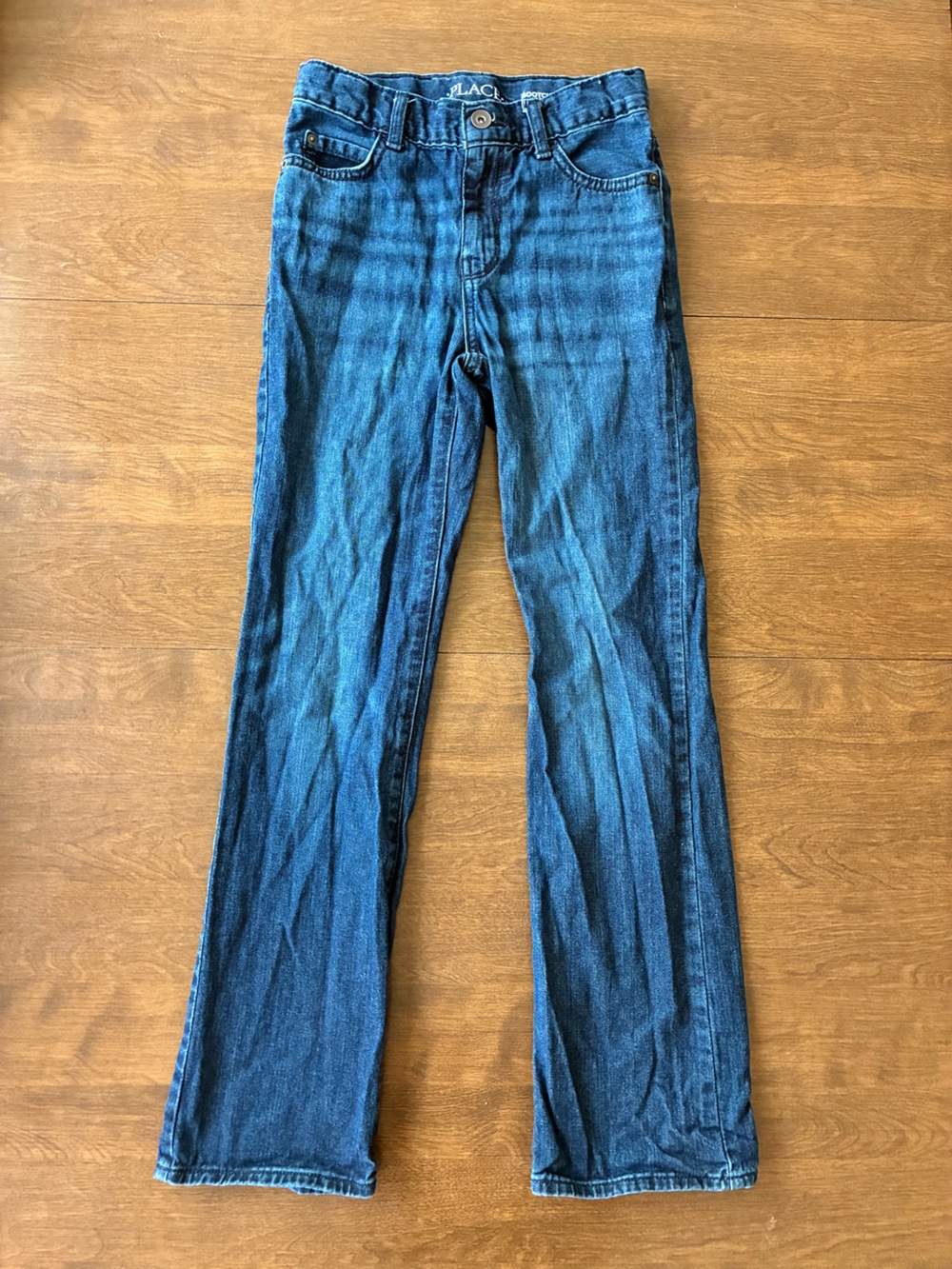 The Children's Place Kids Bootcut Jeans - Dark Blue Denim